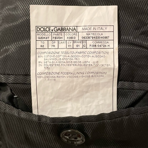 D&G Velvet Jacket in Emerald Green with Patterns - Picture 13 of 15